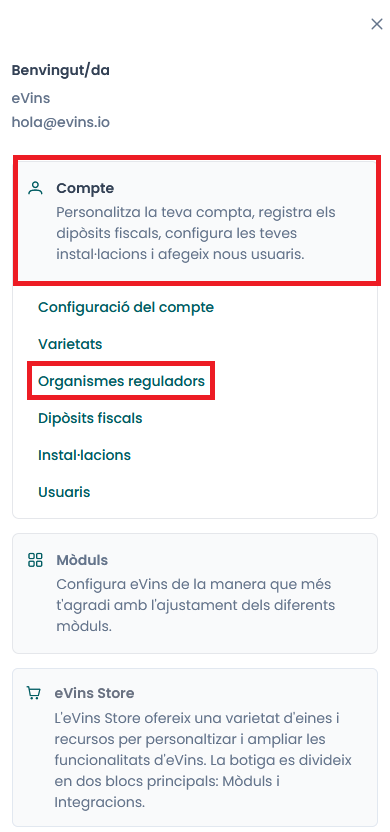 Añadir organismo