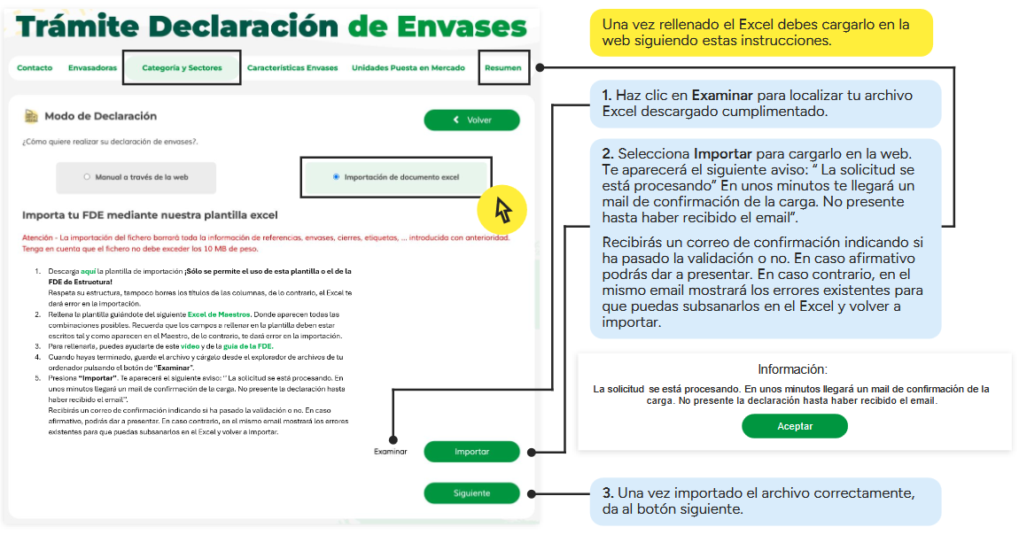 Pas 2: Importar Excel