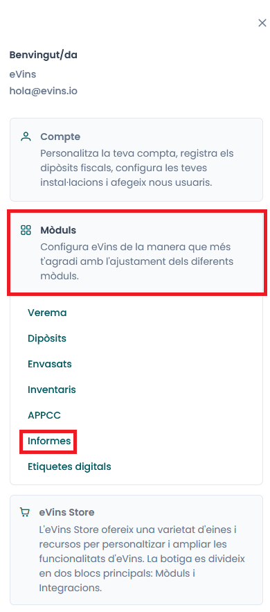Accés mòdul