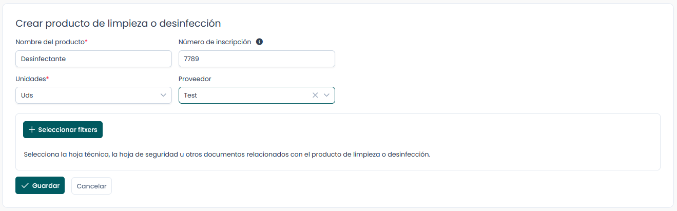 Crear productes